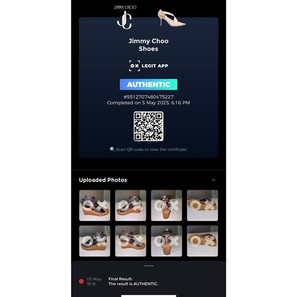 Authentic Jimmy Choo Raffia Calfskin Stud Danica Wedge Sandals US Size 8 EU 38 - Picture 10 of 12